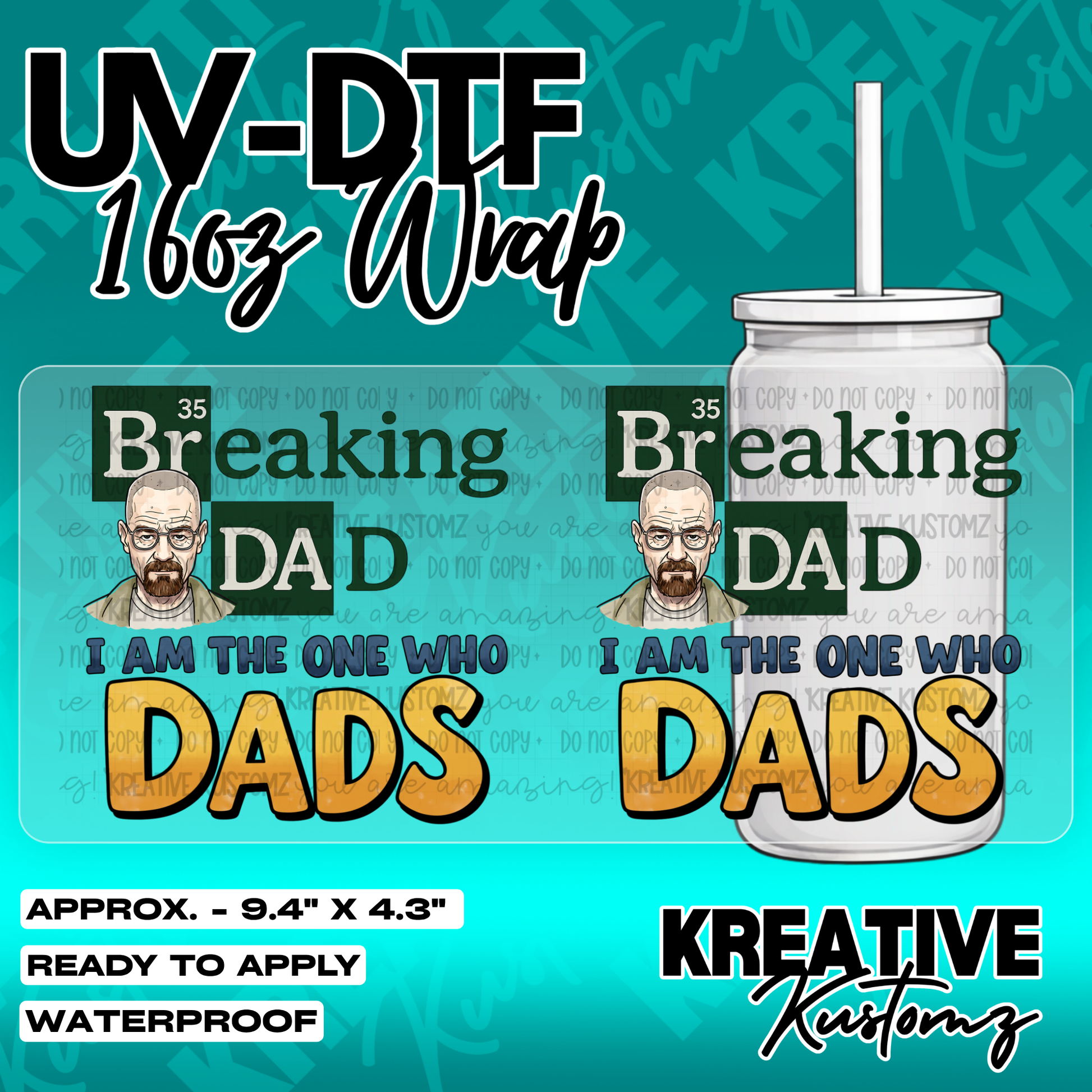 5468 | UV DTF Cup Wrap for 16oz Libbey Glass