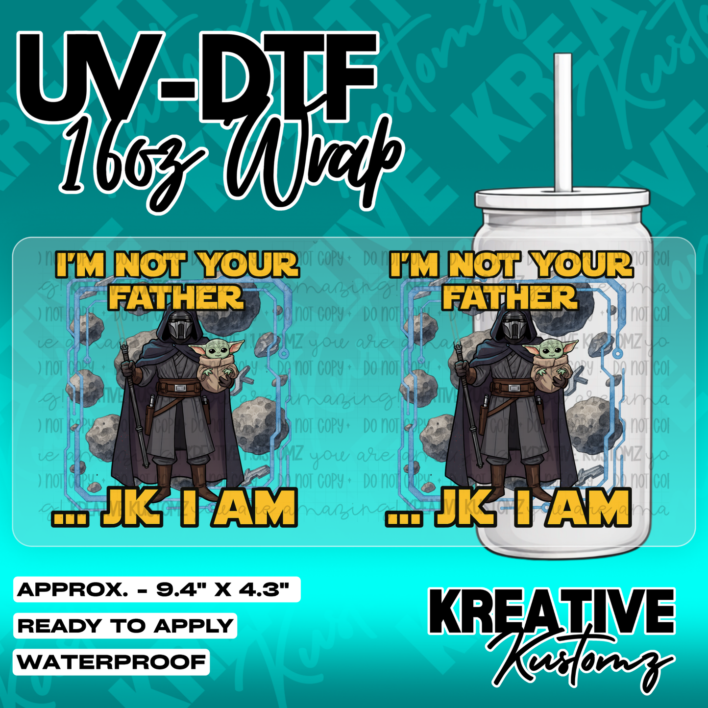 5469 | UV DTF Cup Wrap for 16oz Libbey Glass