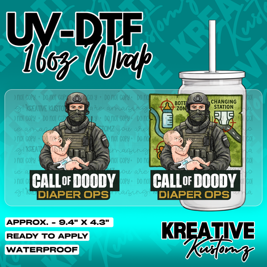 5470 | UV DTF Cup Wrap for 16oz Libbey Glass