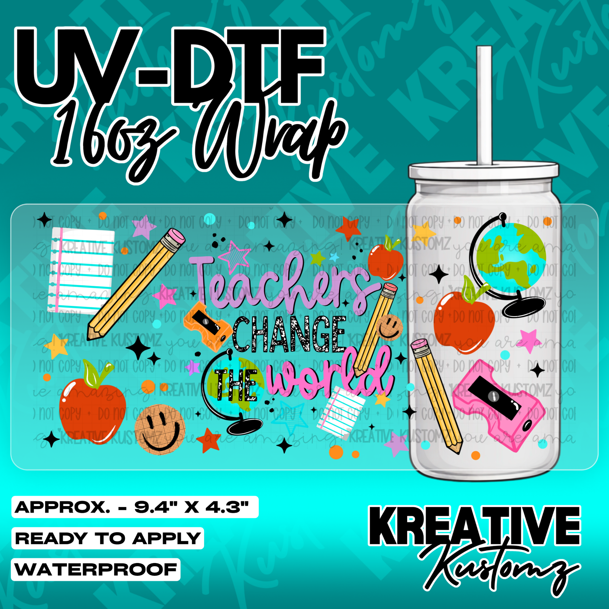 5473 | UV DTF Cup Wrap for 16oz Libbey Glass