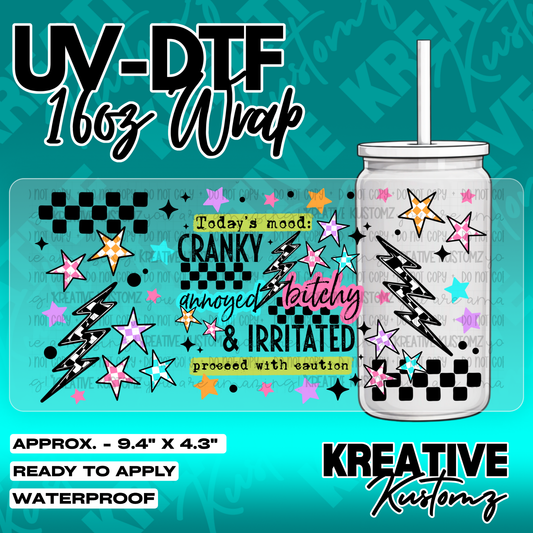 5474 | UV DTF Cup Wrap for 16oz Libbey Glass
