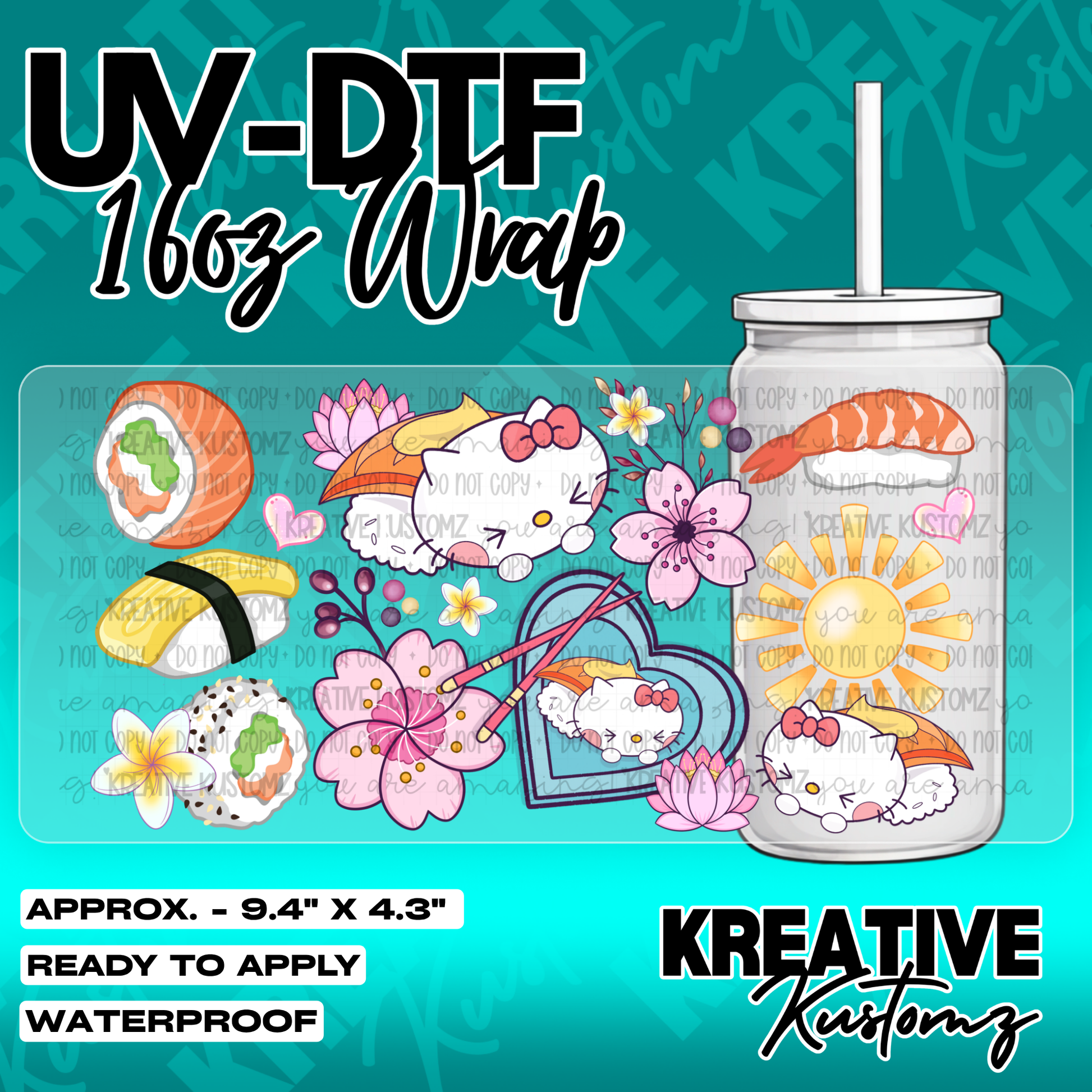 5477 | UV DTF Cup Wrap for 16oz Libbey Glass