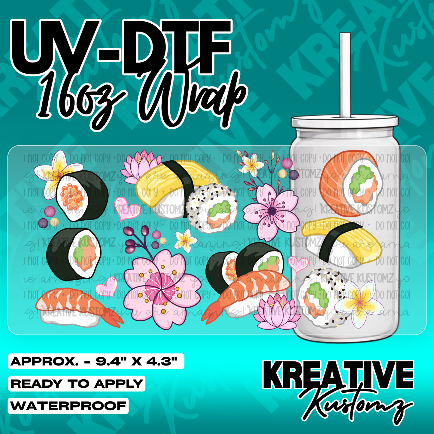 5478 | UV DTF Cup Wrap for 16oz Libbey Glass