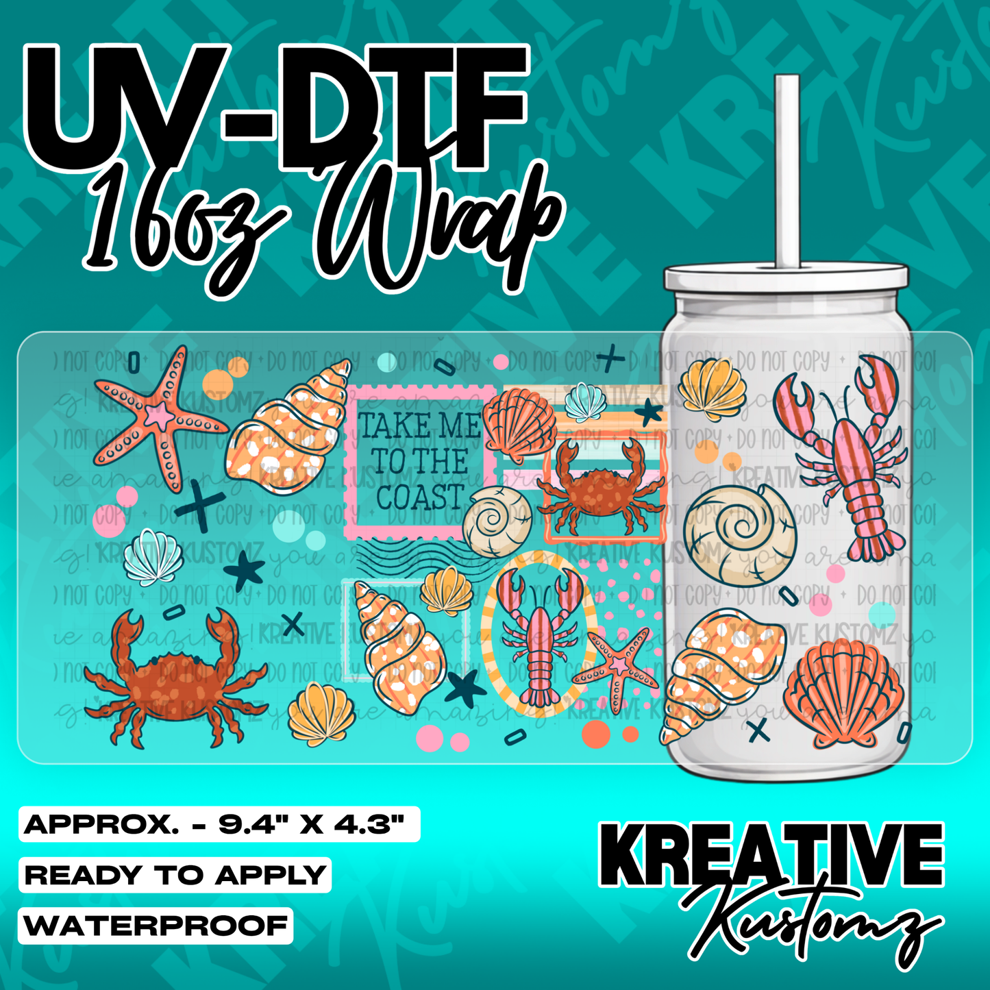 5487 | UV DTF Cup Wrap for 16oz Libbey Glass