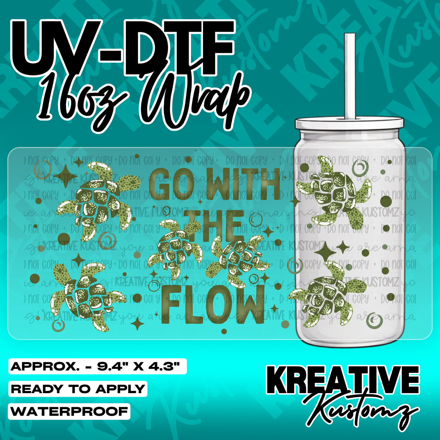 5503 | UV DTF Cup Wrap for 16oz Libbey Glass