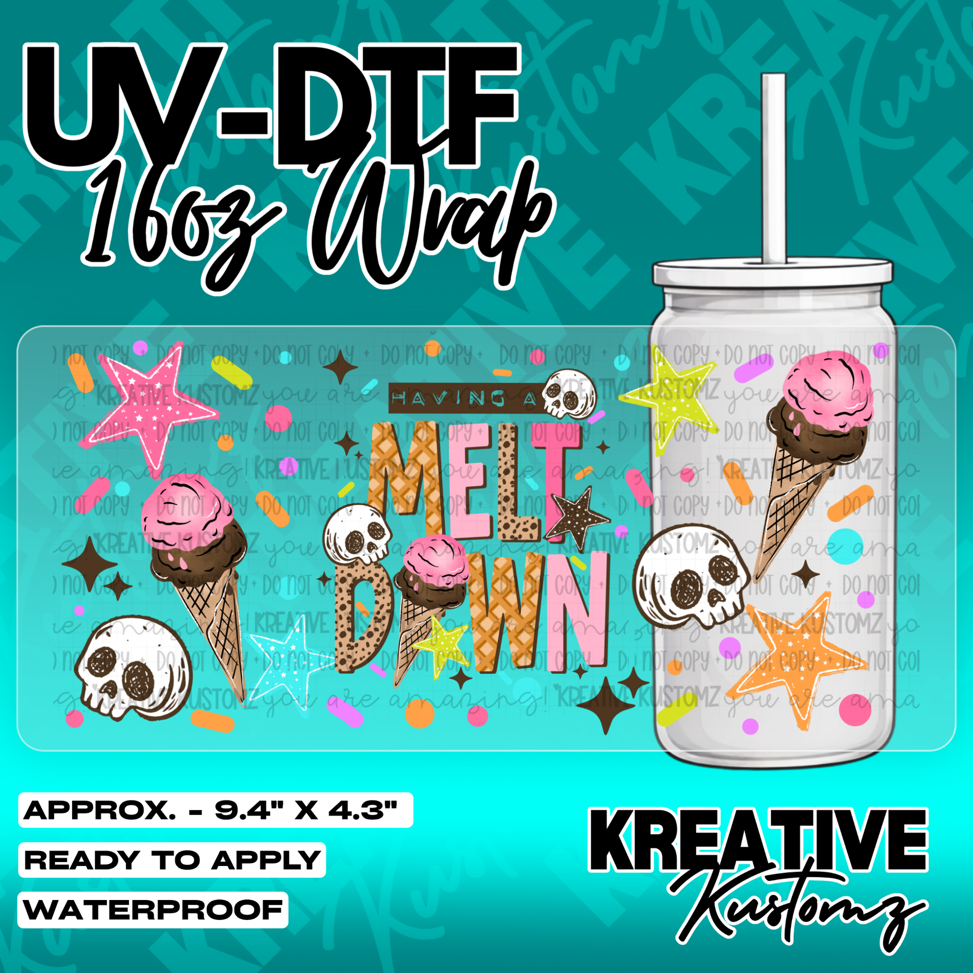 5505 | UV DTF Cup Wrap for 16oz Libbey Glass