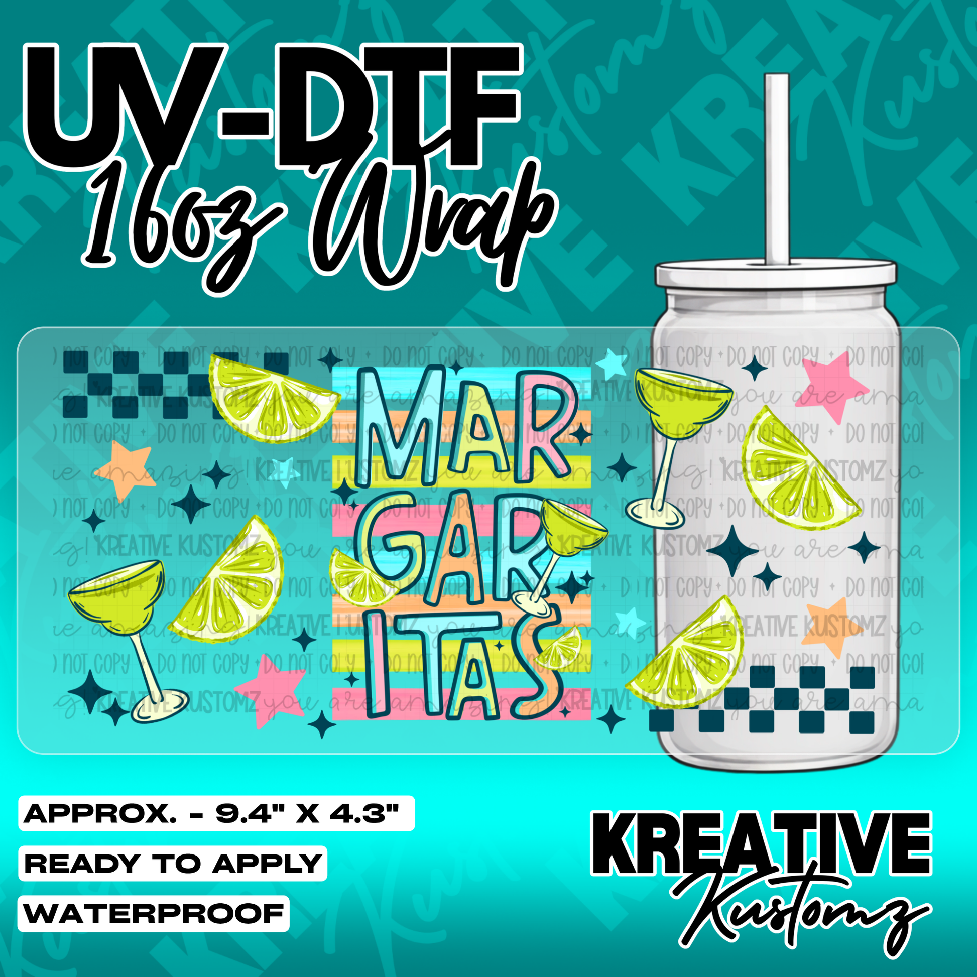 5511 | UV DTF Cup Wrap for 16oz Libbey Glass