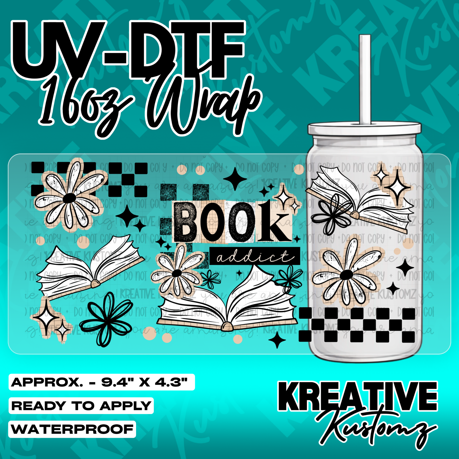 5519 | UV DTF Cup Wrap for 16oz Libbey Glass