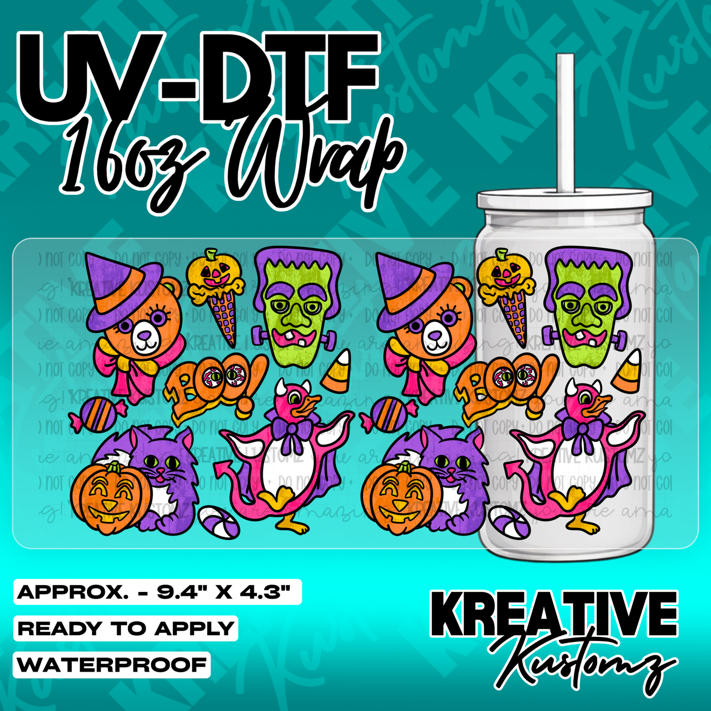 5527 | UV DTF Cup Wrap for 16oz Libbey Glass