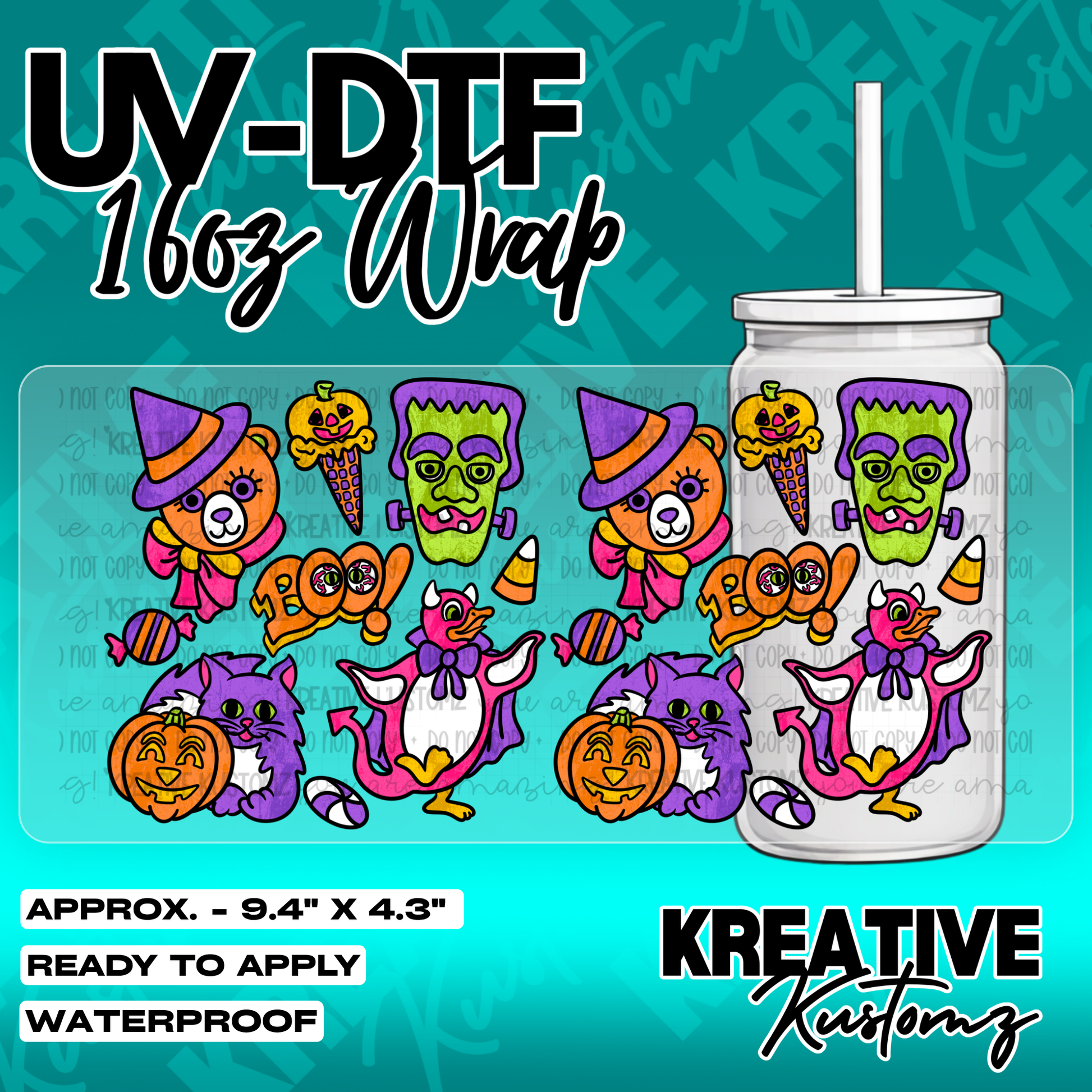 5527 | UV DTF Cup Wrap for 16oz Libbey Glass