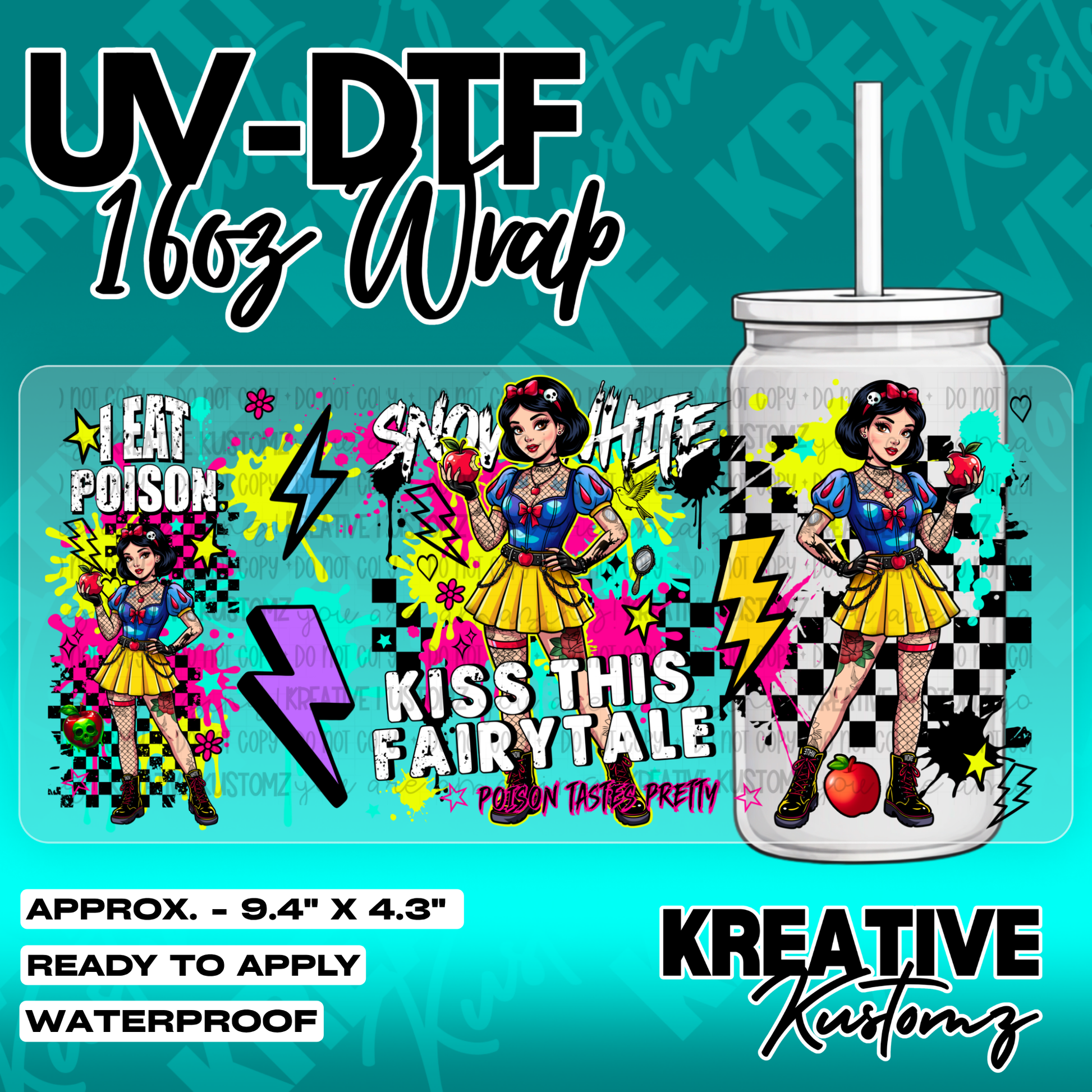 5538 | UV DTF Cup Wrap for 16oz Libbey Glass