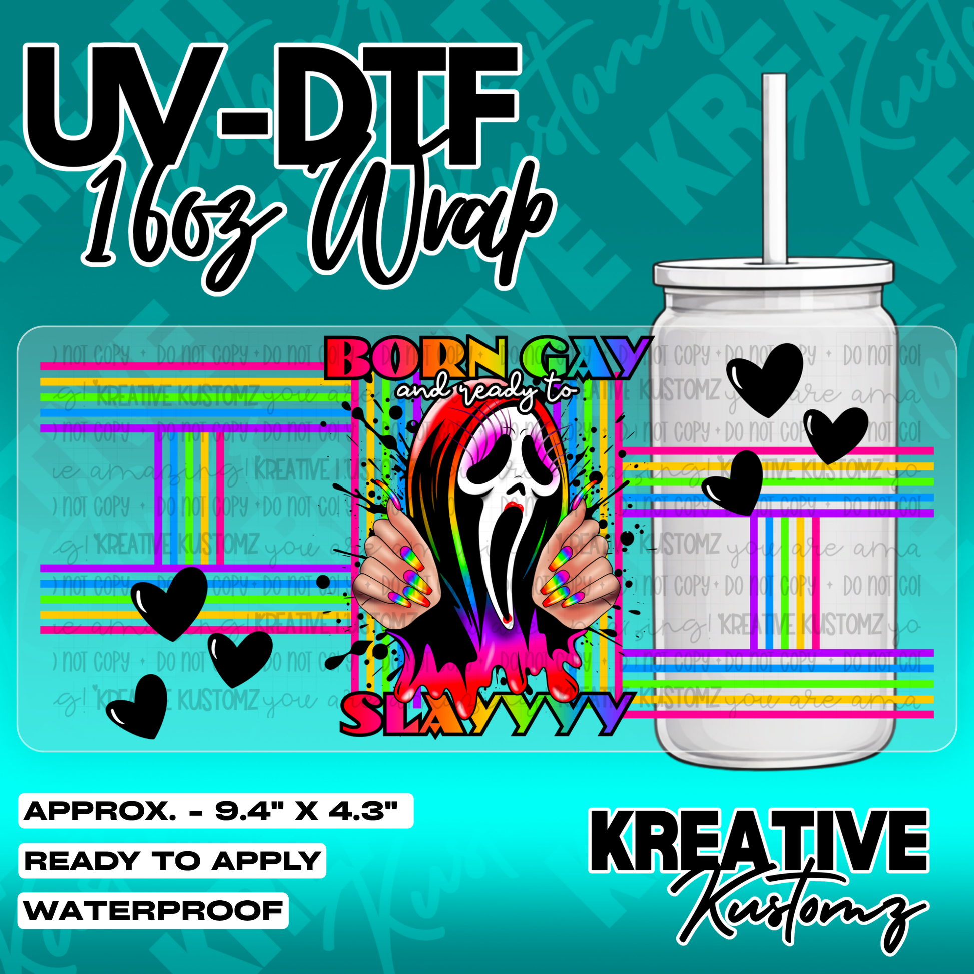 5560 | UV DTF Cup Wrap for 16oz Libbey Glass