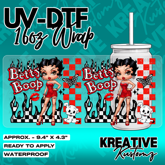 5564 | UV DTF Cup Wrap for 16oz Libbey Glass