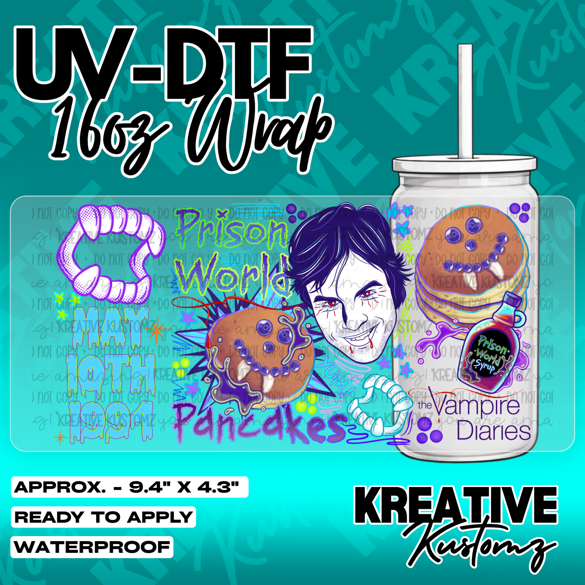 5566 | UV DTF Cup Wrap for 16oz Libbey Glass