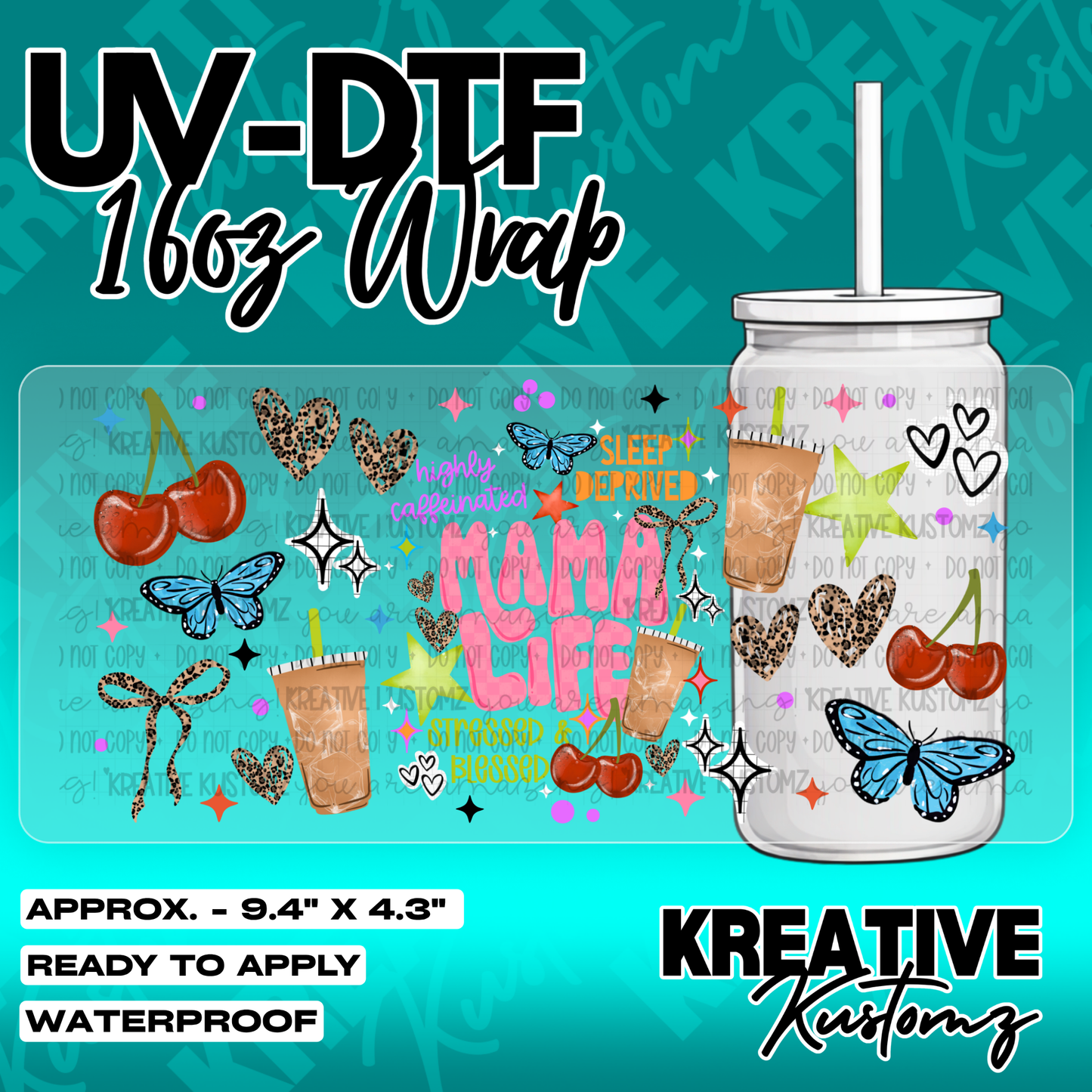 5572 | UV DTF Cup Wrap for 16oz Libbey Glass