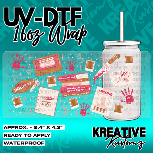 5585 | UV DTF Cup Wrap for 16oz Libbey Glass