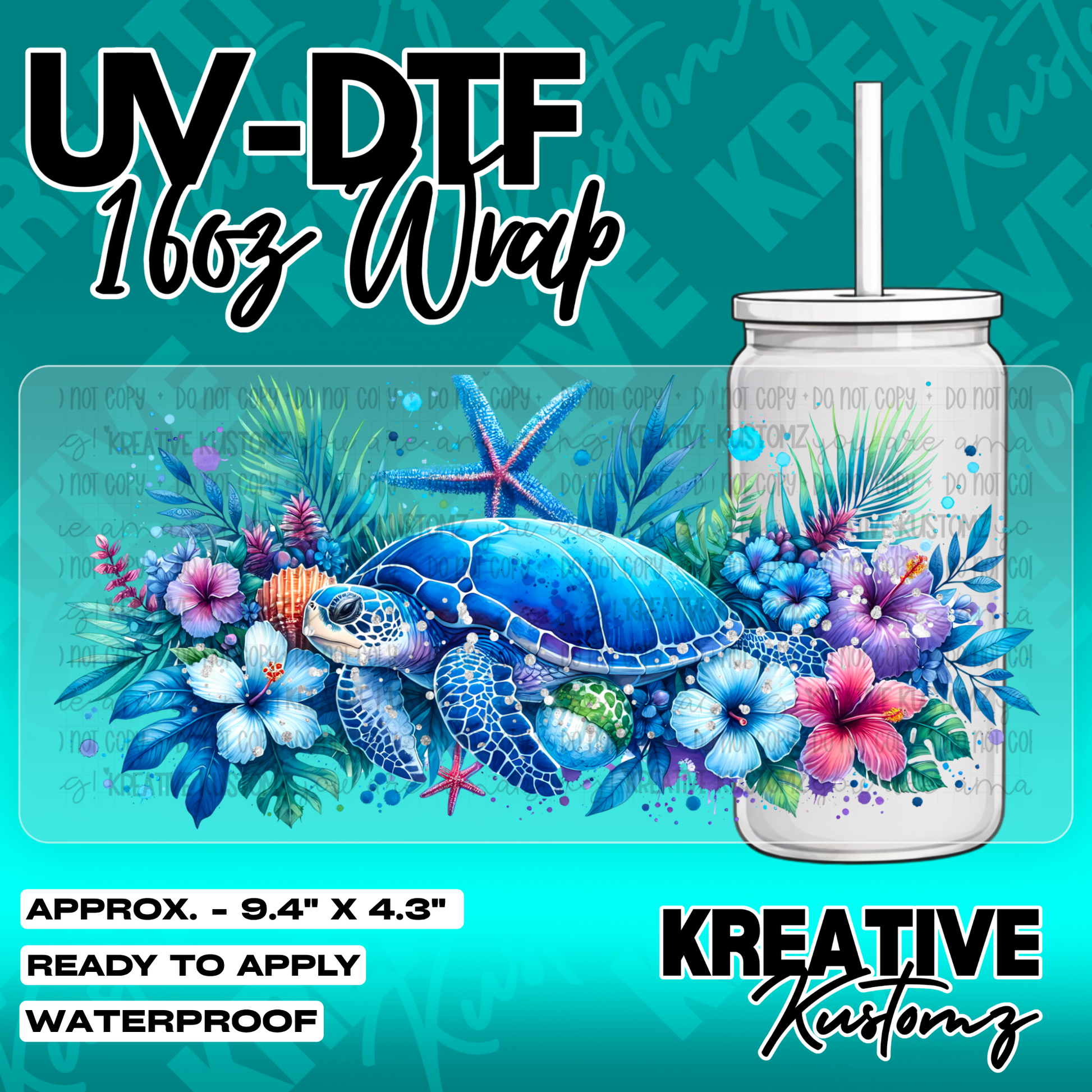 5593 | UV DTF Cup Wrap for 16oz Libbey Glass