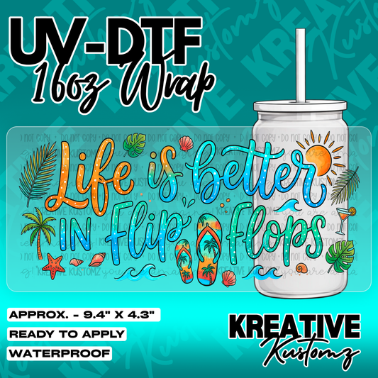 5598 | UV DTF Cup Wrap for 16oz Libbey Glass