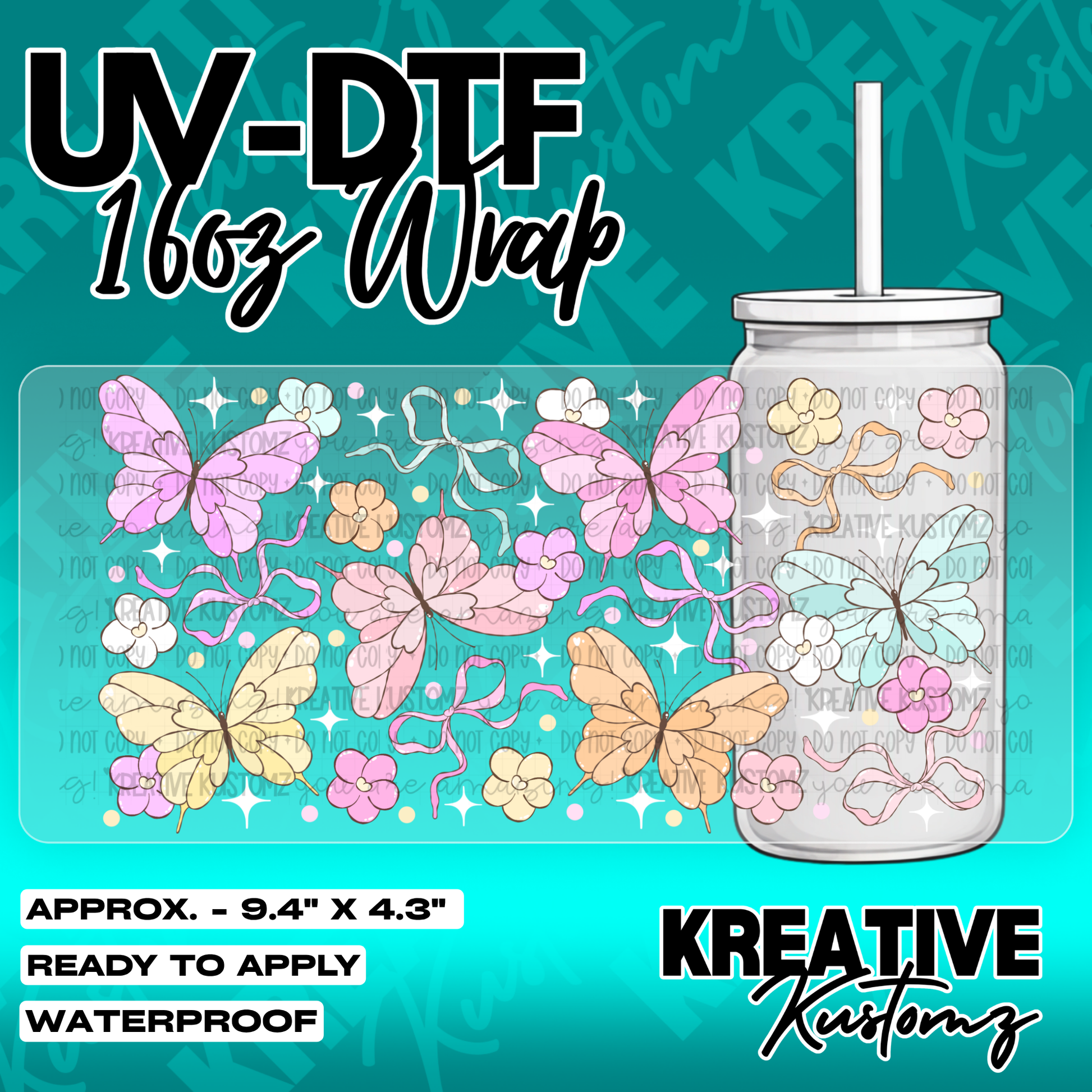 5601 | UV DTF Cup Wrap for 16oz Libbey Glass