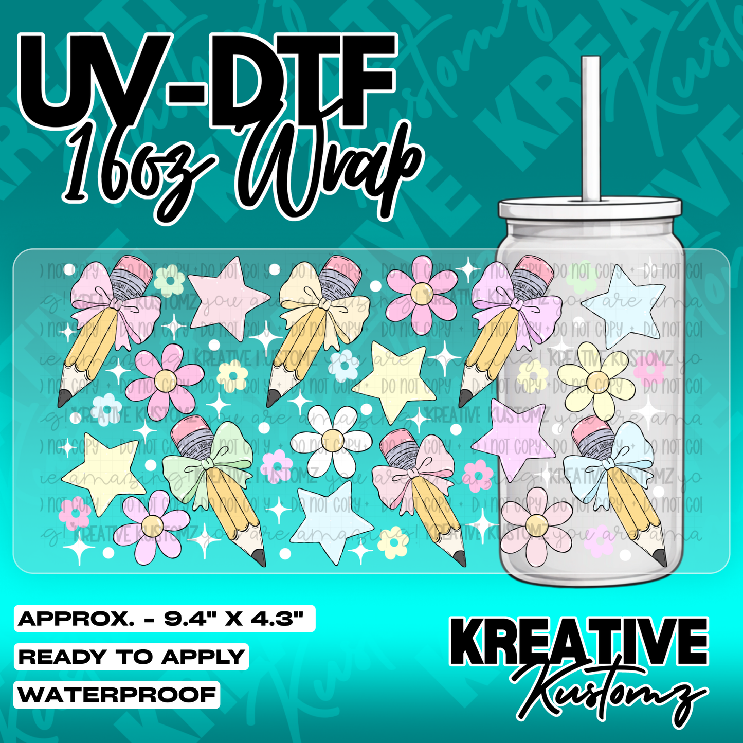 5602 | UV DTF Cup Wrap for 16oz Libbey Glass