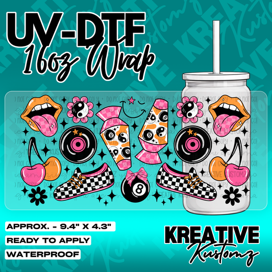 5605 | UV DTF Cup Wrap for 16oz Libbey Glass