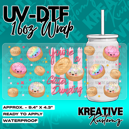 5609 | UV DTF Cup Wrap for 16oz Libbey Glass