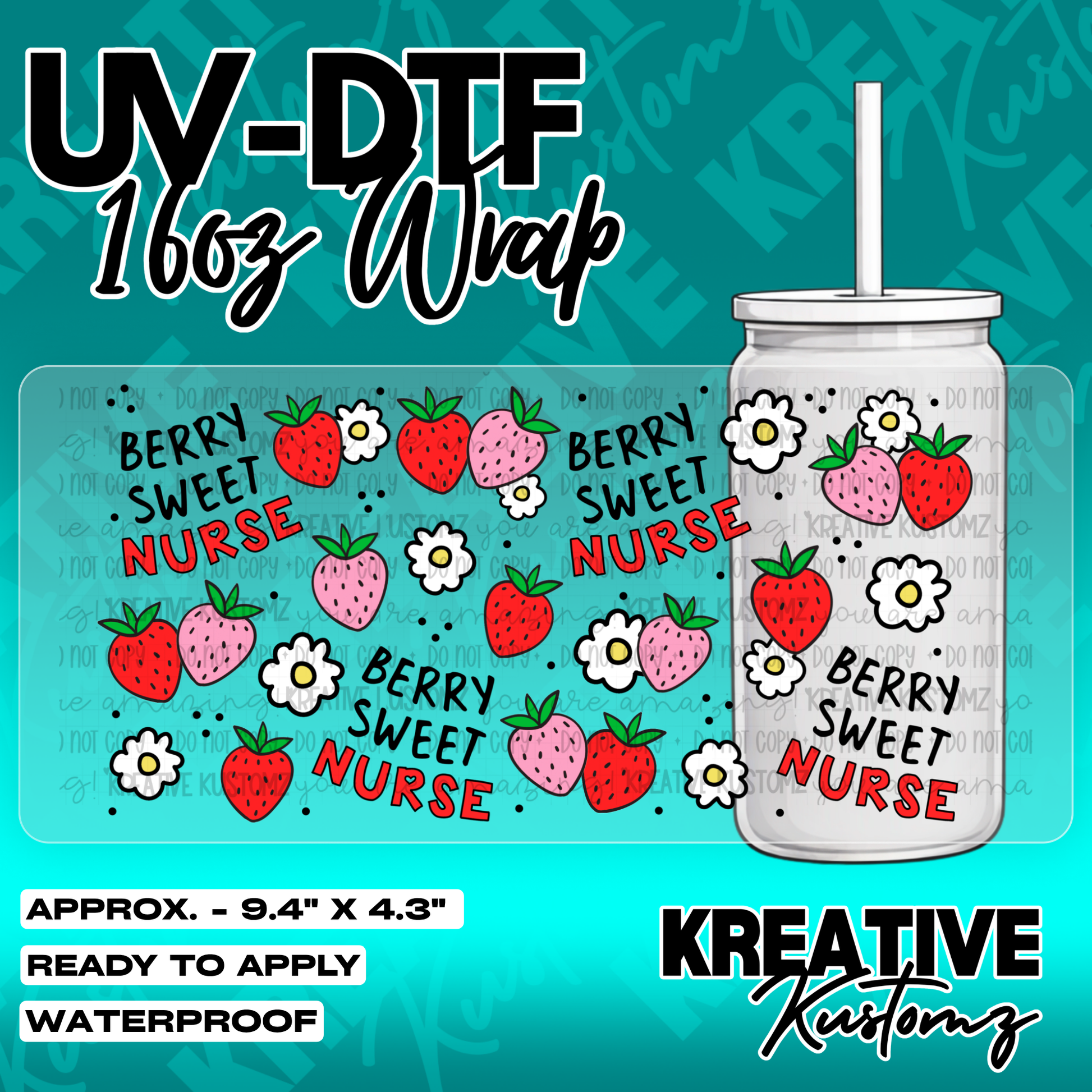 5612 | UV DTF Cup Wrap for 16oz Libbey Glass