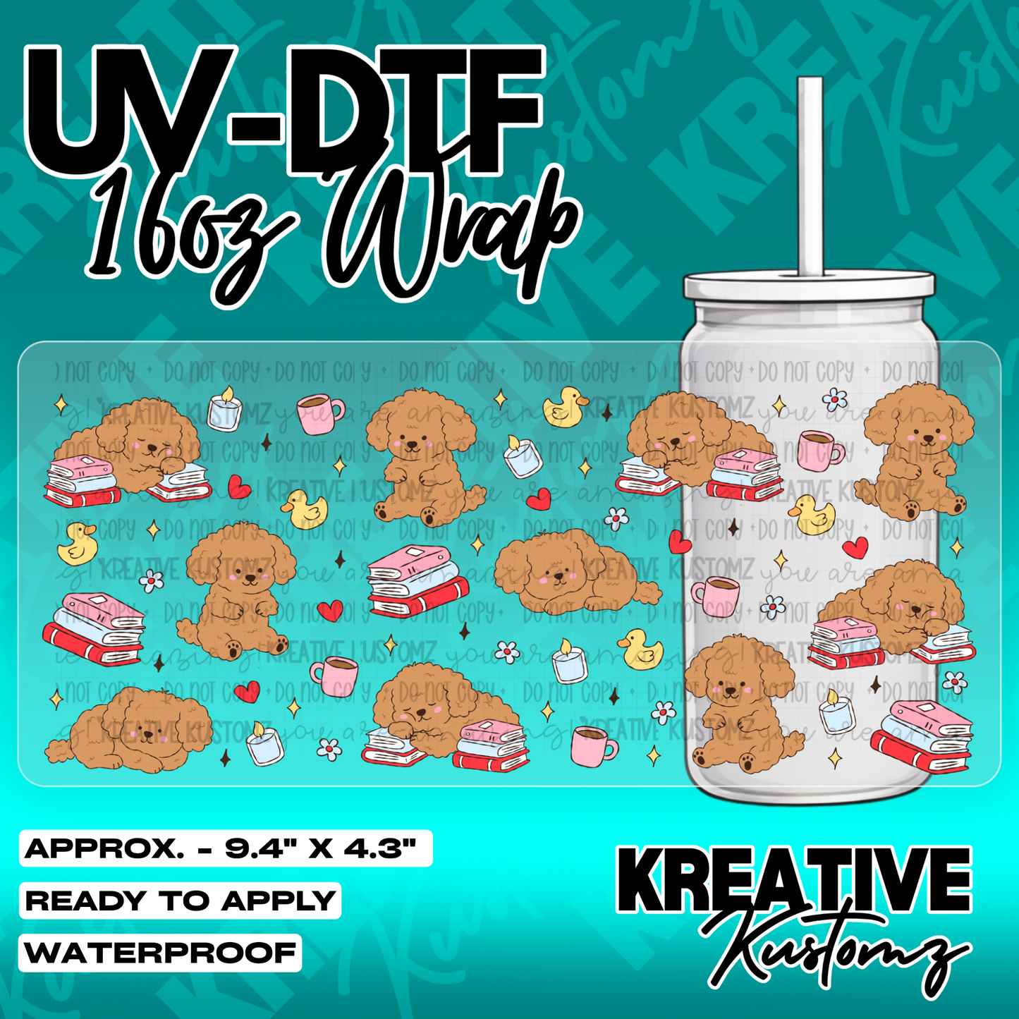 5621 | UV DTF Cup Wrap for 16oz Libbey Glass