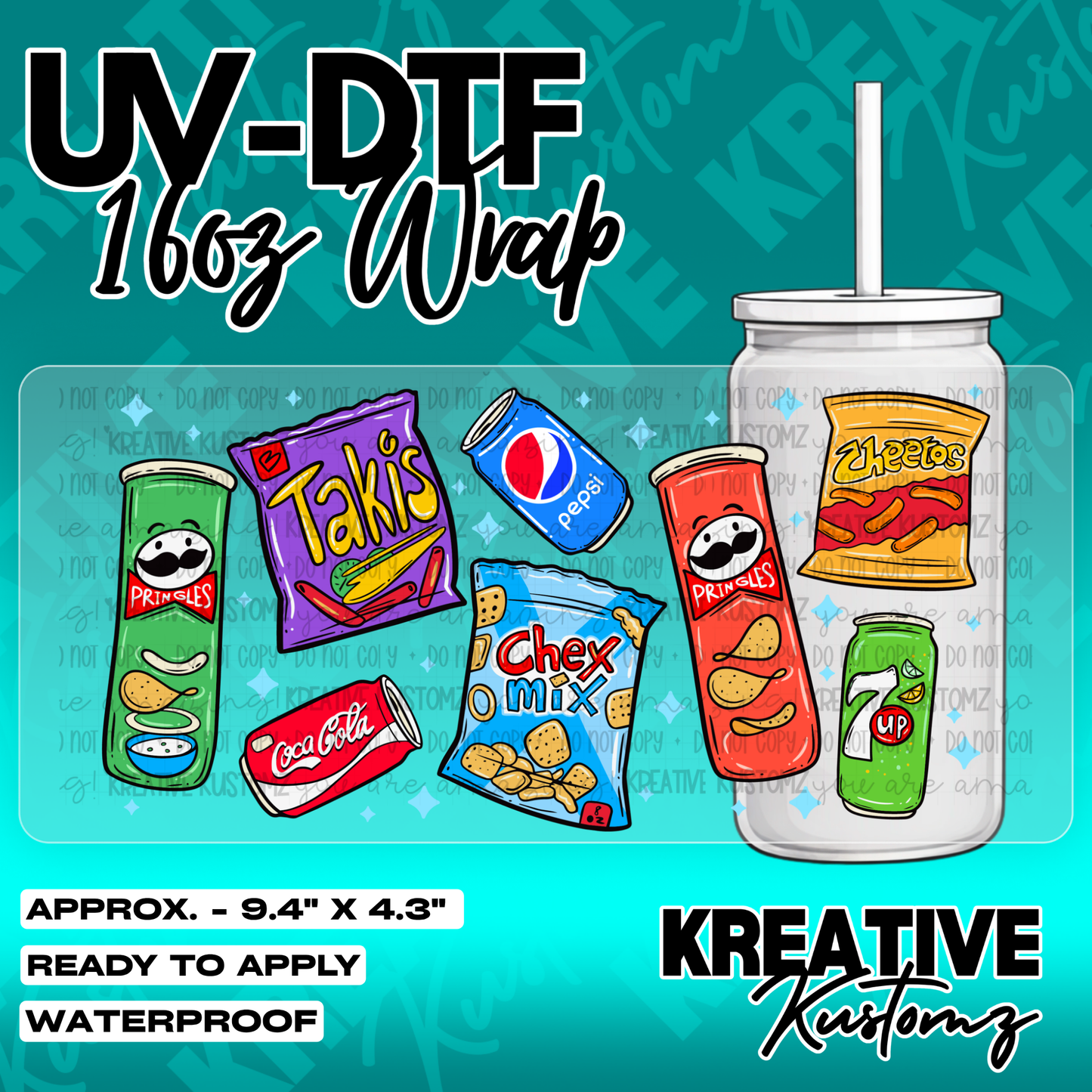 5623 | UV DTF Cup Wrap for 16oz Libbey Glass