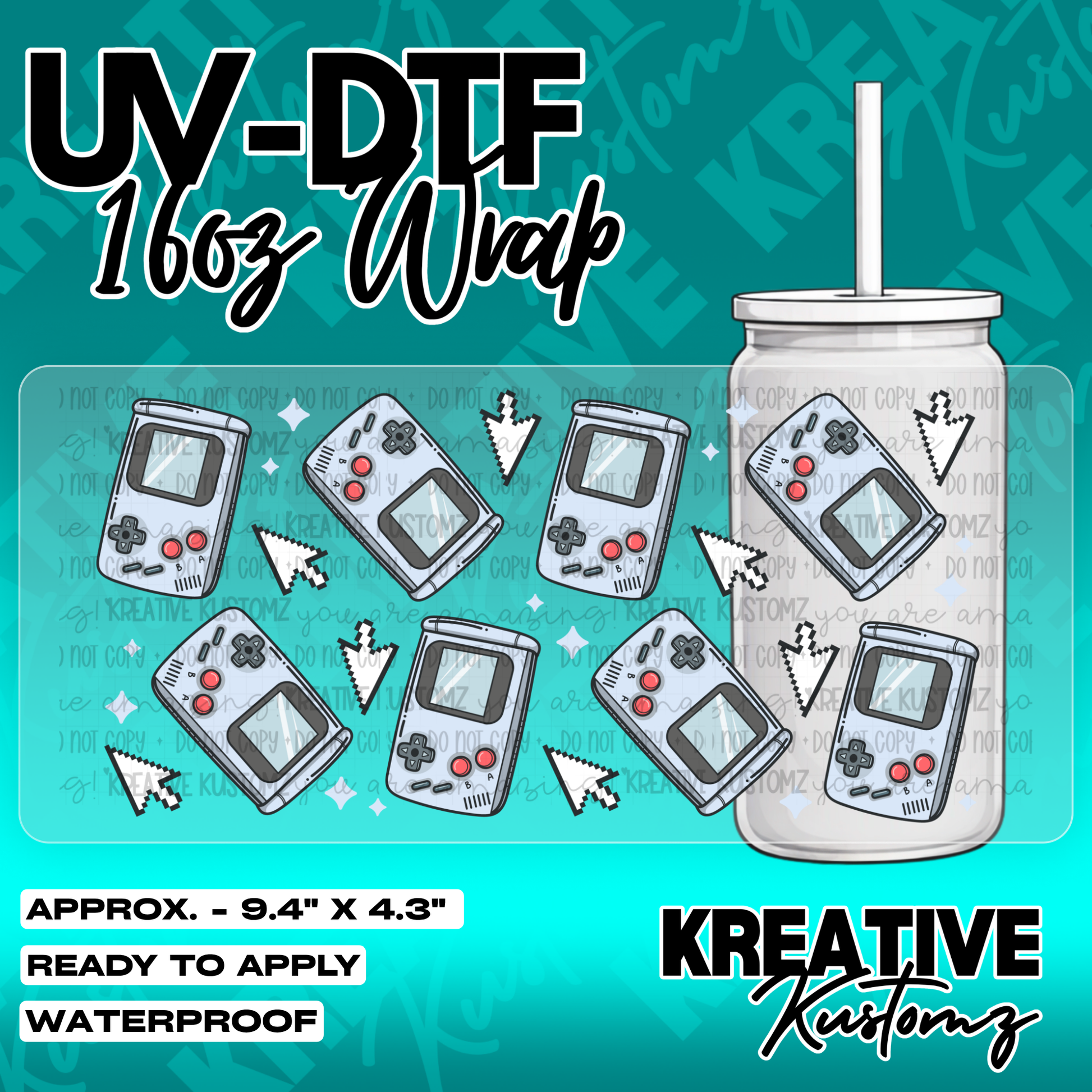 5631 | UV DTF Cup Wrap for 16oz Libbey Glass