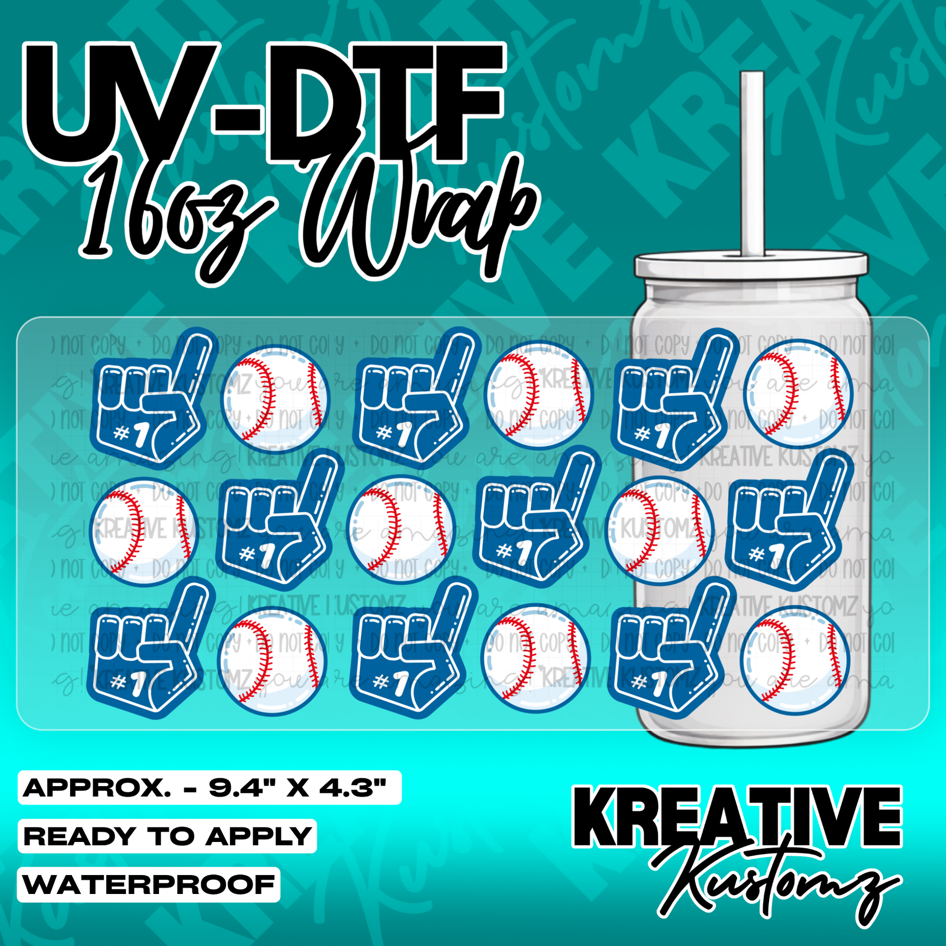 5632 | UV DTF Cup Wrap for 16oz Libbey Glass