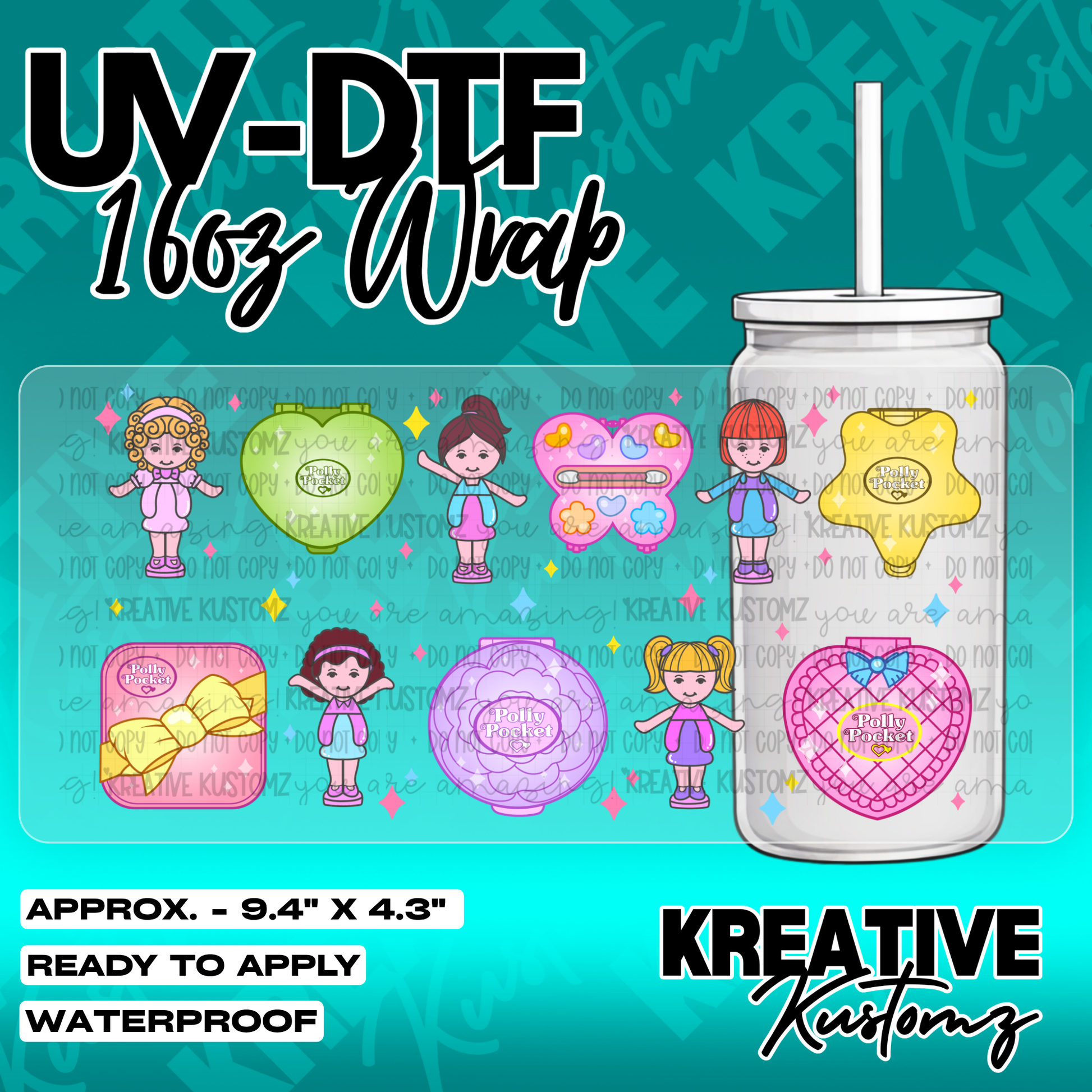 5637 | UV DTF Cup Wrap for 16oz Libbey Glass