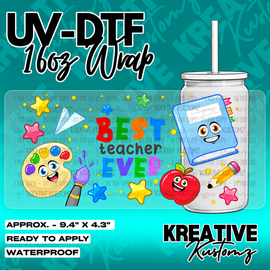 5649 | UV DTF Cup Wrap for 16oz Libbey Glass