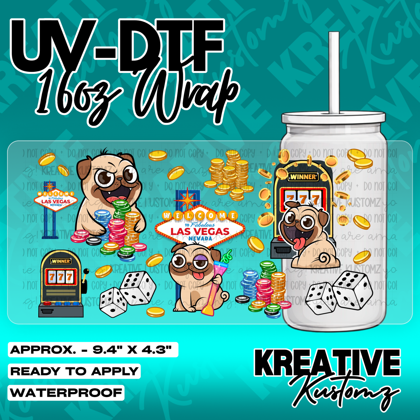5652 | UV DTF Cup Wrap for 16oz Libbey Glass
