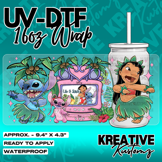 5658 | UV DTF Cup Wrap for 16oz Libbey Glass