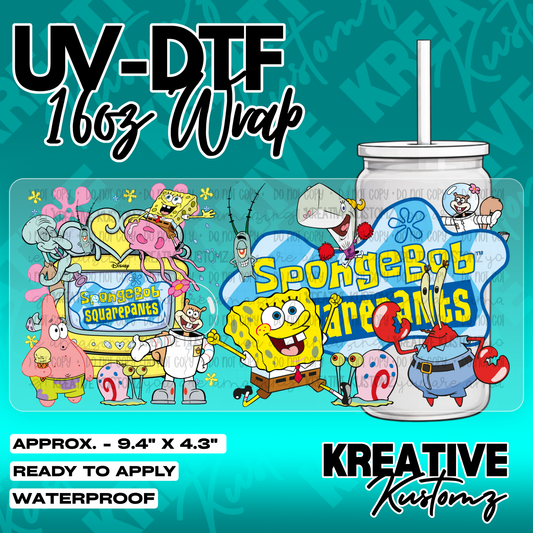 5662 | UV DTF Cup Wrap for 16oz Libbey Glass