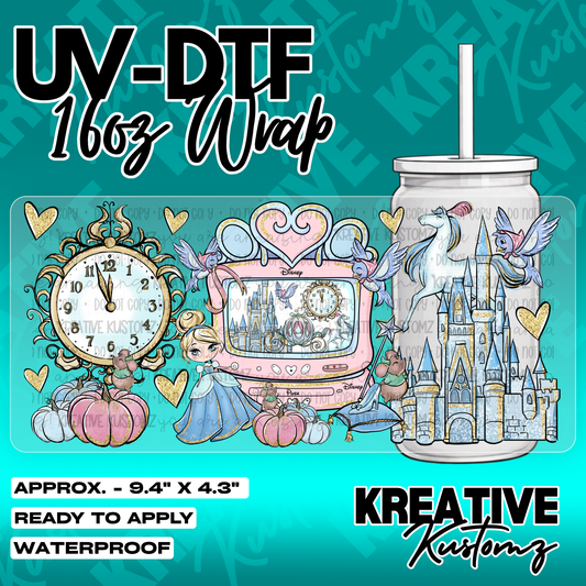 5663 | UV DTF Cup Wrap for 16oz Libbey Glass