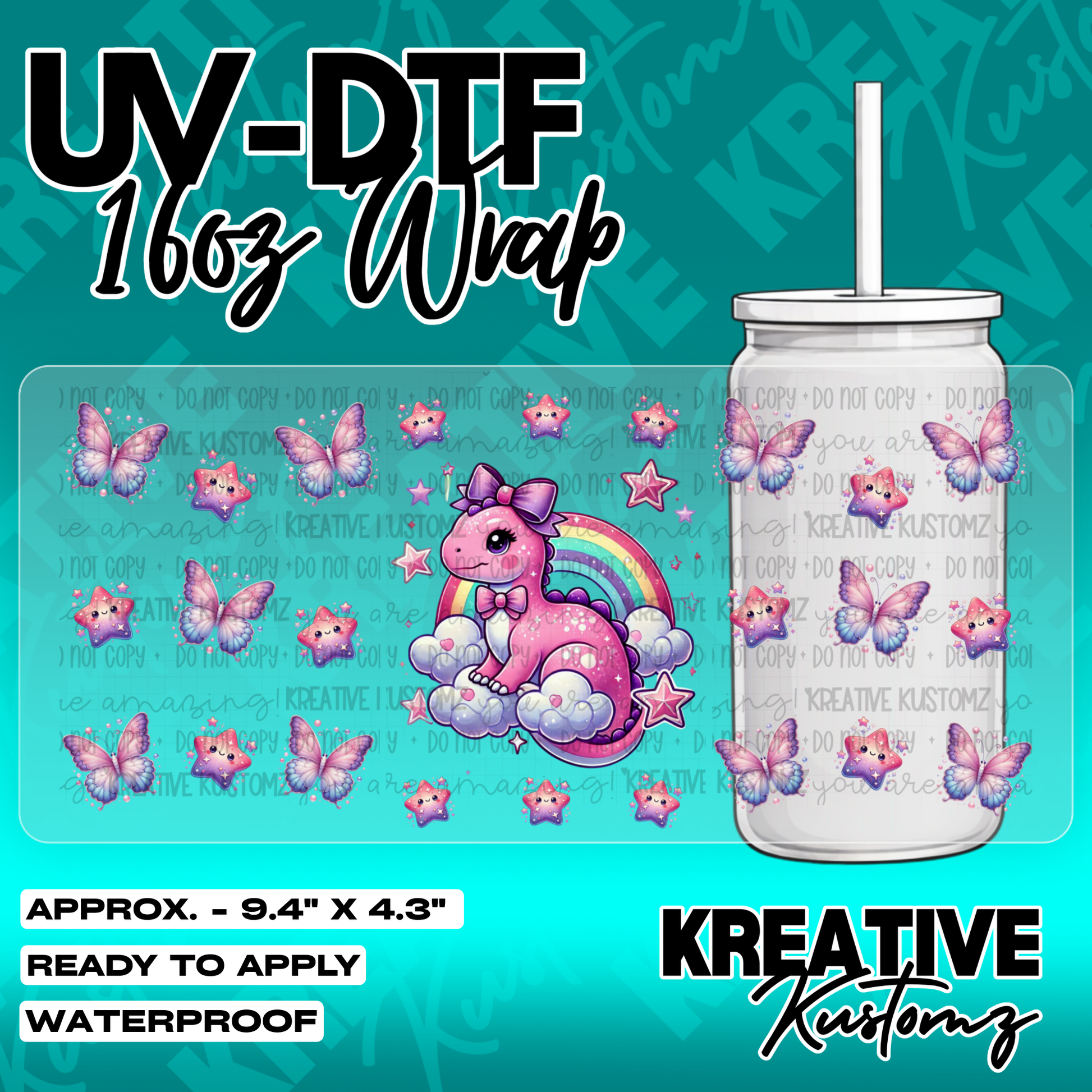 5678 | UV DTF Cup Wrap for 16oz Libbey Glass