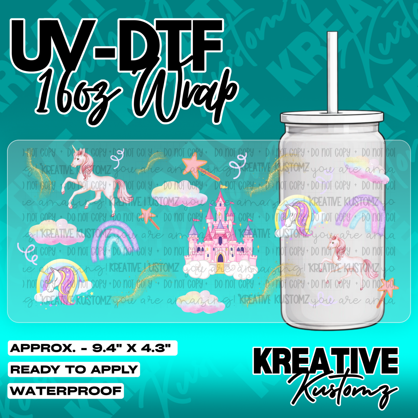 5679 | UV DTF Cup Wrap for 16oz Libbey Glass