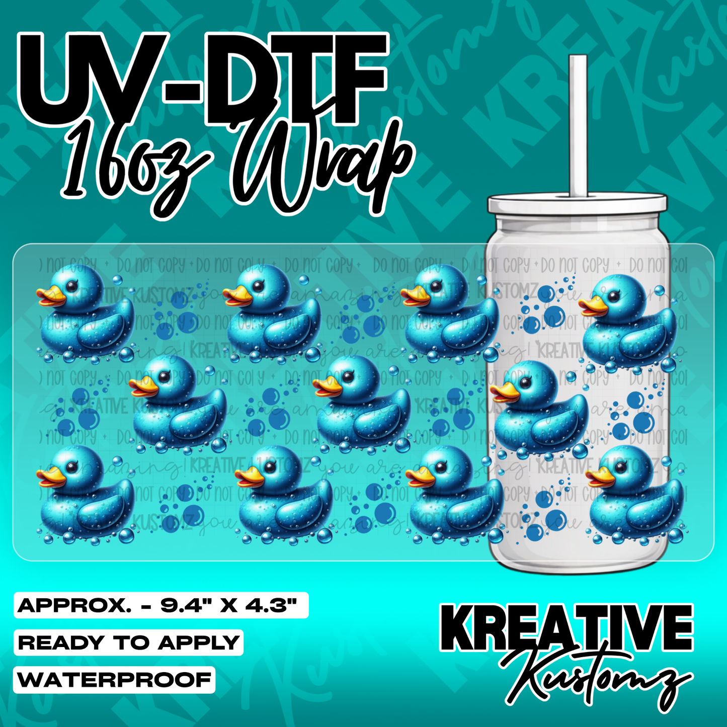 5682 | UV DTF Cup Wrap for 16oz Libbey Glass