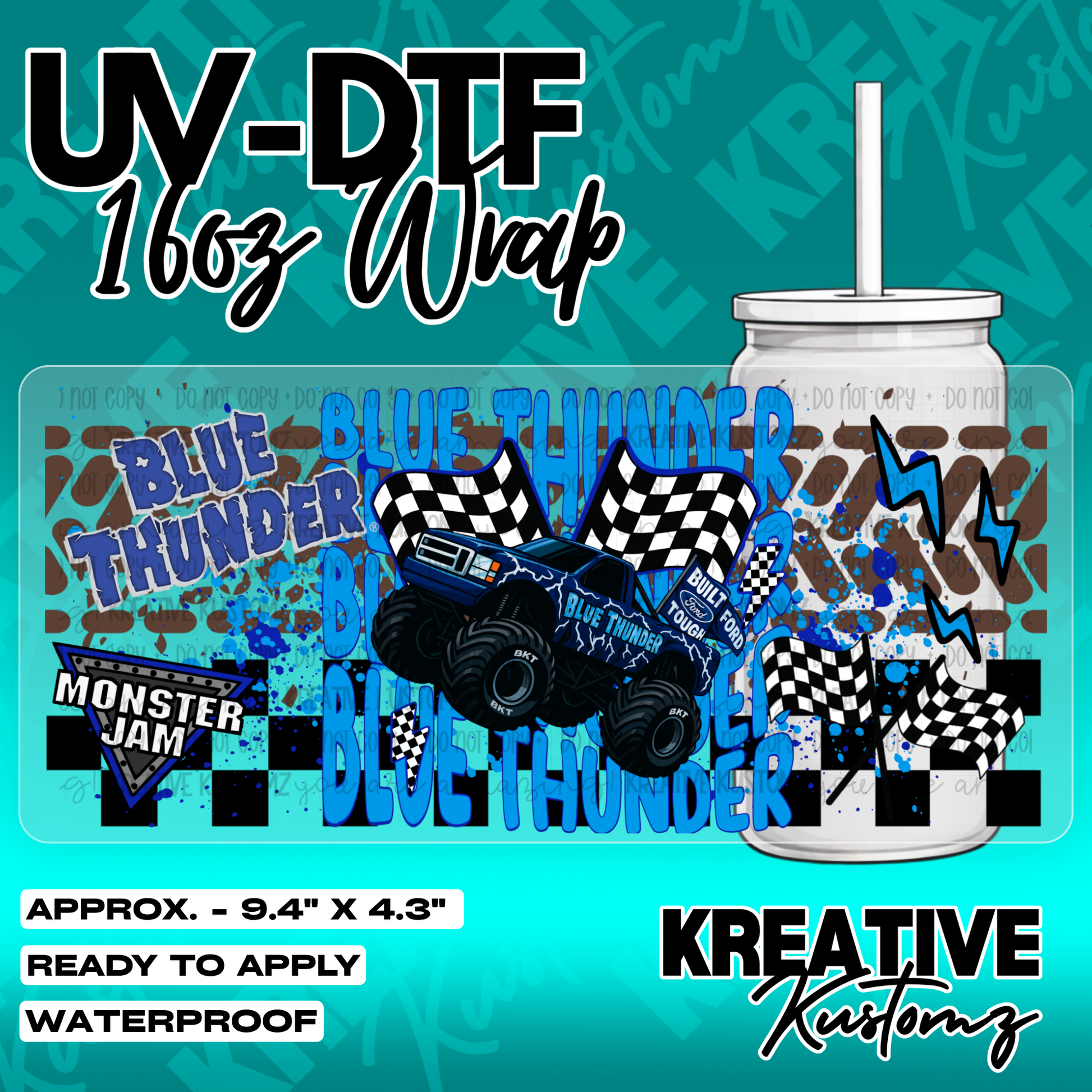 5692 | UV DTF Cup Wrap for 16oz Libbey Glass