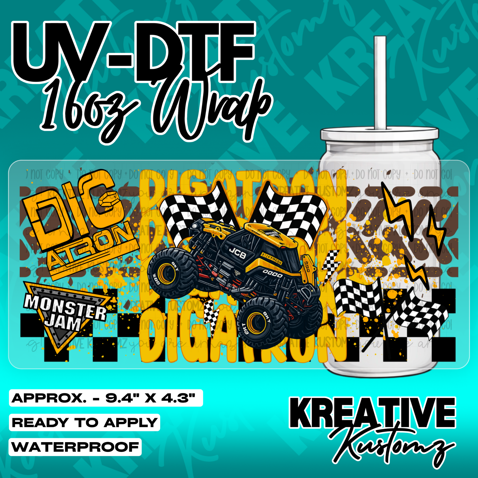 5694 | UV DTF Cup Wrap for 16oz Libbey Glass