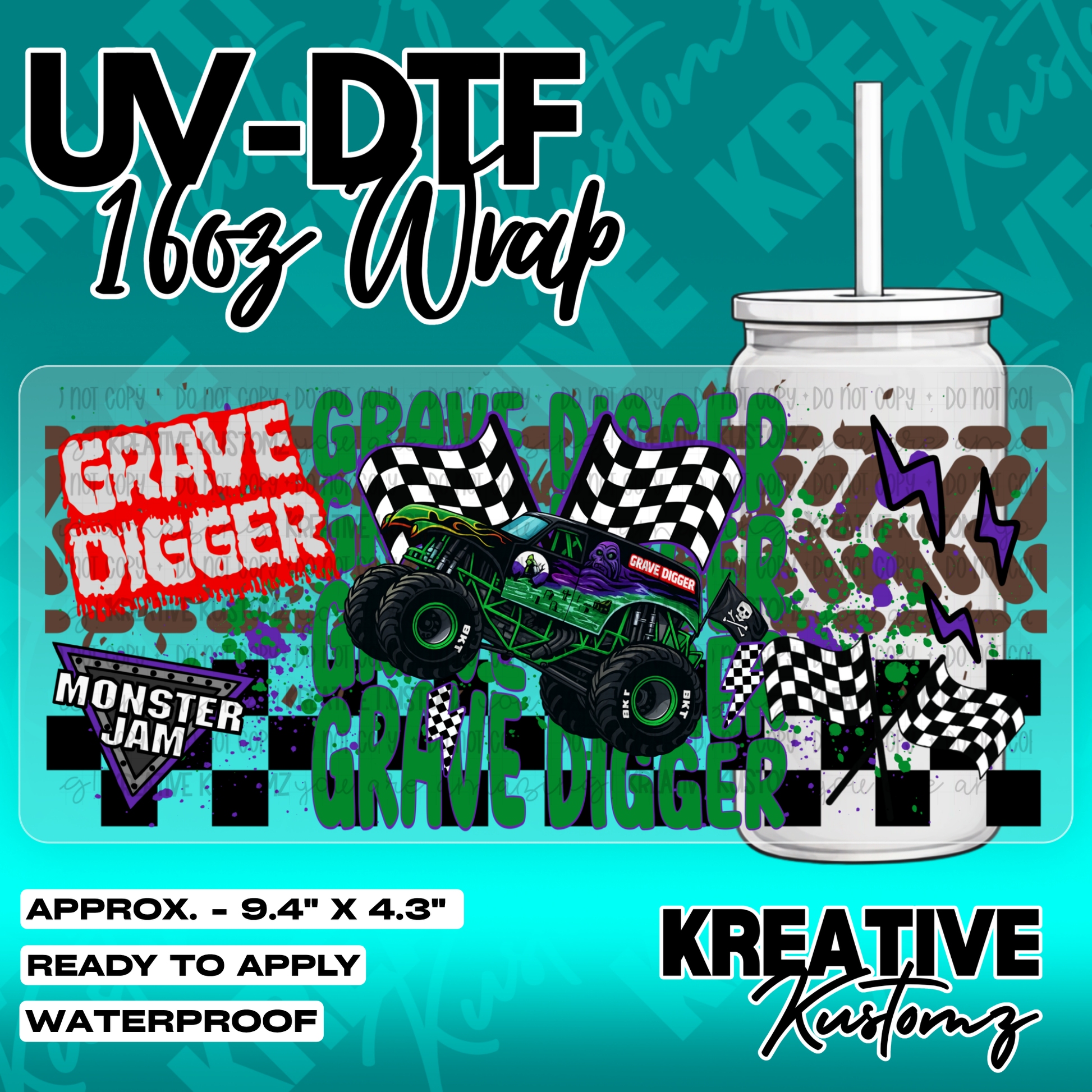 5698 | UV DTF Cup Wrap for 16oz Libbey Glass