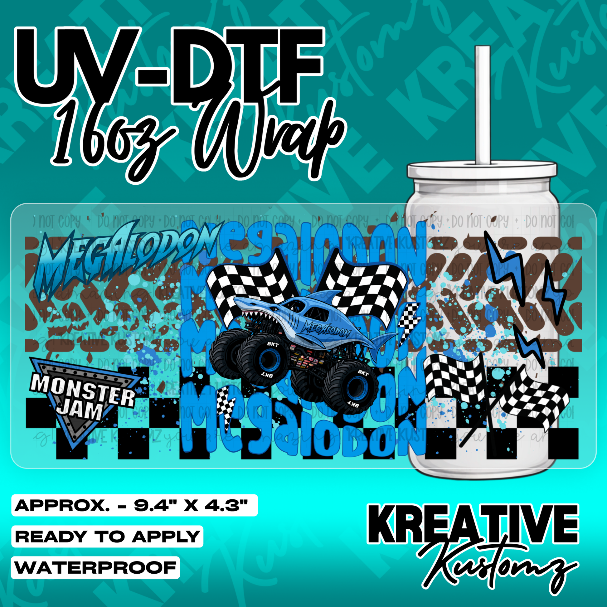 5703 | UV DTF Cup Wrap for 16oz Libbey Glass