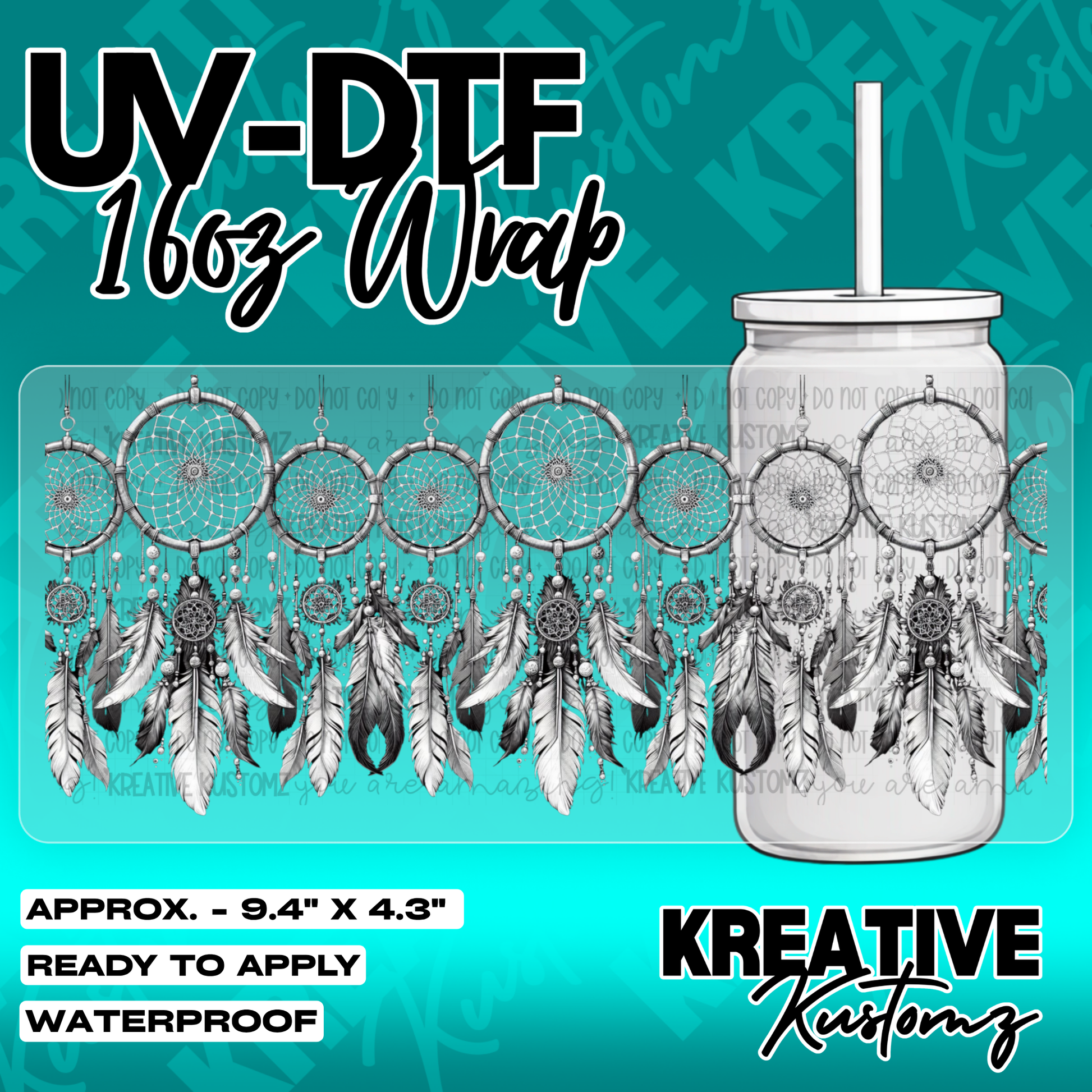 5721 | UV DTF Cup Wrap for 16oz Libbey Glass