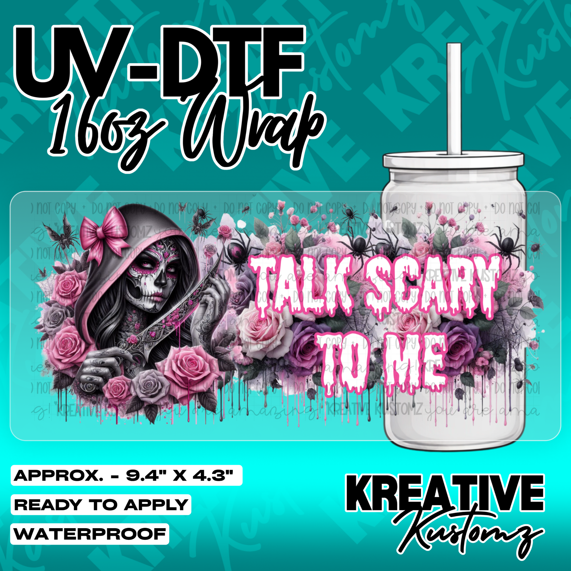 5726 | UV DTF Cup Wrap for 16oz Libbey Glass