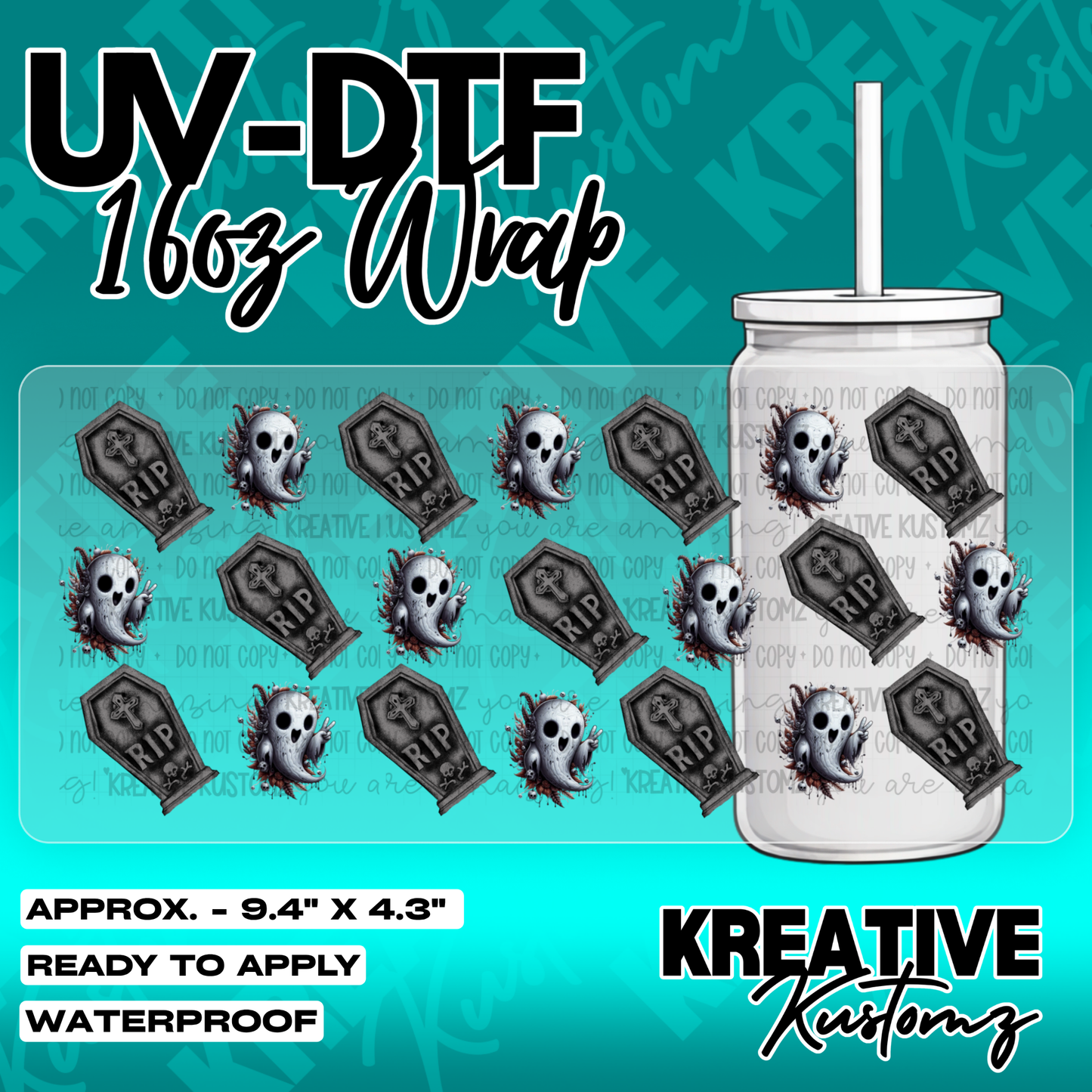 5733 | UV DTF Cup Wrap for 16oz Libbey Glass