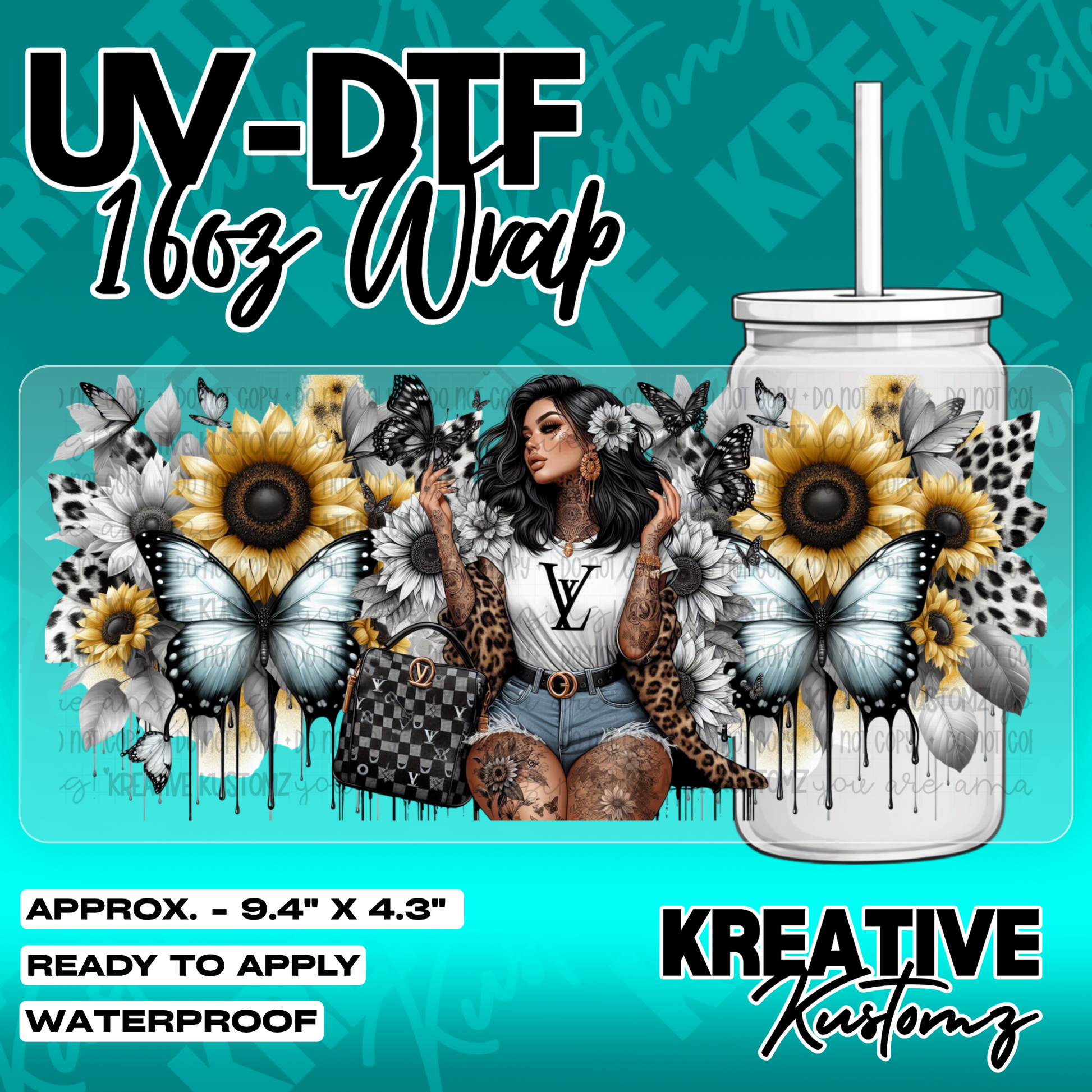 5748 | UV DTF Cup Wrap for 16oz Libbey Glass