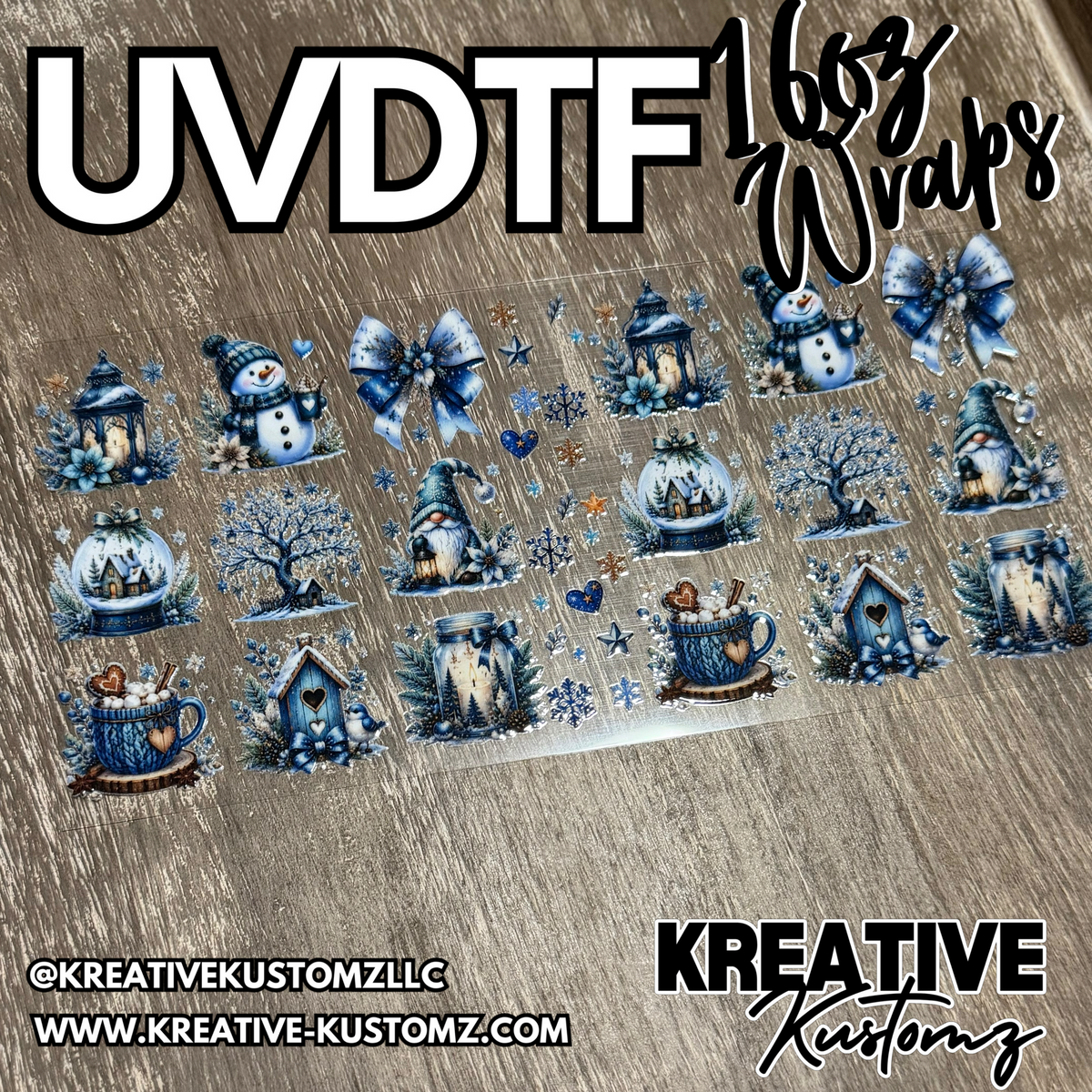 1401 | RTS | UV DTF Cup Wrap for 16oz Libbey Glass