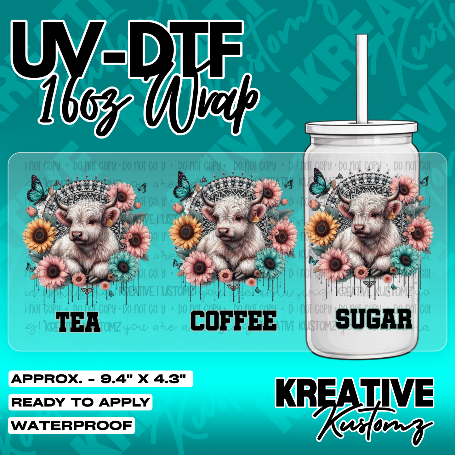 5760 | UV DTF Cup Wrap for 16oz Libbey Glass